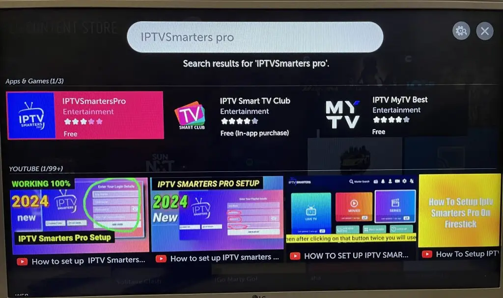 IPTv On LG TV